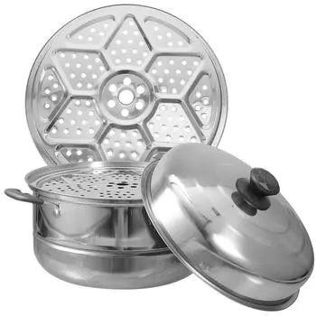 Двойной слой нержавеющей стали пароварка макароноварка паровая кухонные принадлежности еда