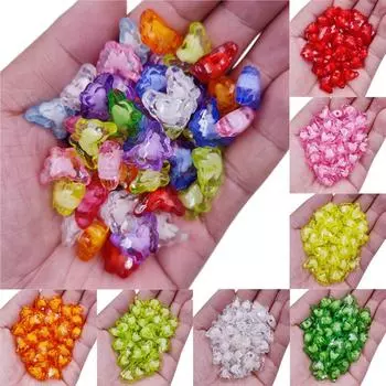 Двойной слой Транспрамент Бабочка DIY Craft Ожерелье Браслет 20 шт. Подвеска Свободные Бусины Изготовление Ювелирных Изделий Оптовая Продажа темно-фиолетового