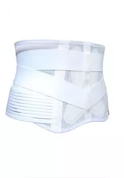 Двойной спасательный пояс для спины титановый белый L белый