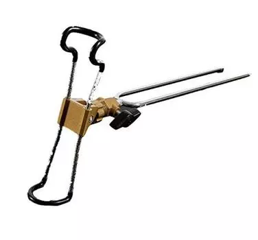 Двойной стержень из нержавеющей стали рыболовный стержень 2 вращения скальный карп кастинговый ловля камень наклон компактный скалистый (лунная.мария) Держатель, Питон, Держатель,