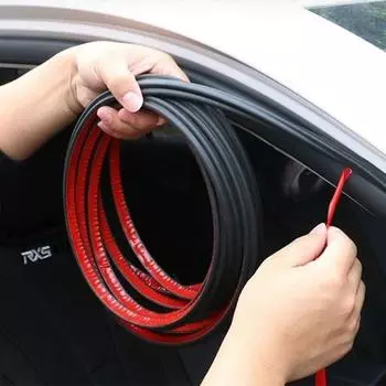 Двойной уплотнитель для двери автомобиля, резиновые уплотнительные полосы для автомобиля, шумоизоляция, звукоизолирующая полоса L-типа