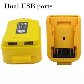 Двойной USB адаптер для аккумуляторов для Dewalt Для DCB203 Для DCB200 со светодиодным индикатором