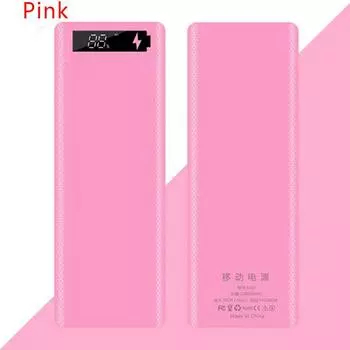 Двойной USB Diy ЖК-дисплей 10X18650 Чехол для батареи Зарядное устройство для внешнего аккумулятора