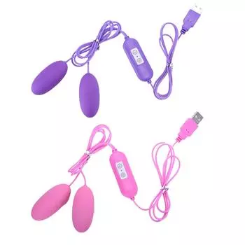 Двойной вибратор, 12 частот, вибрирующее яйцо, стимулятор клитора, USB-продукт для взрослых, секс-игрушки для женщин, женская мастурбация