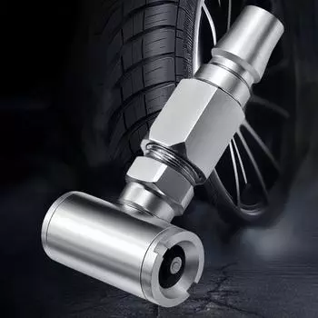 Двойной воздушный патрон из железа, закрытый латунный воздушный патрон для шин, аксессуары для компрессора и насоса