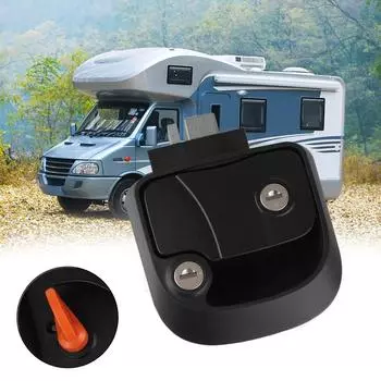 Двойной замок для открытия двери, аксессуары для кемпера, замок для входа в прицеп, дверная защелка, ручка с ключами