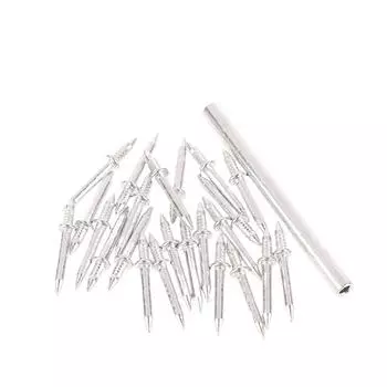 Двойные бесшовные гвозди с резиновой втулкой, нержавеющий фиксатор для дерева, 100 шт., металлические гвозди, не оставляющие следов one size