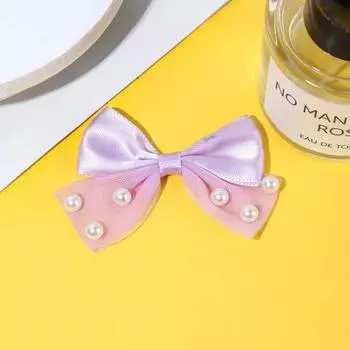 Двойные гвоздики-бантики для ногтей, жемчужные сетчатые головные уборы, сумки, обувь и носки, аксессуары, мини-бантики purple bow