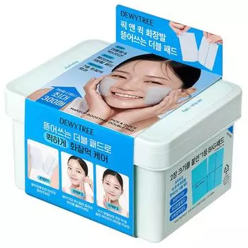 Двойные подушечки для снятия макияжа с ног Dewytree Pick&Quick, 100 листов, 100 листов, 100 штук