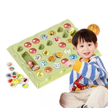 Двойные шахматы Animal Flip Chess Настольная игра Animal Memory Игра Memory Matching Chess для активного отдыха на празднике и дне рождения