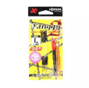 Двойные вспомогательные крючки Xesta Fanggy с юбкой, размер L, длина ( 1/0 ) (9931)