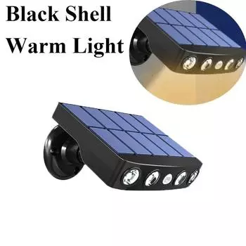 Двор Сад Гараж Солнечный настенный светильник Светодиодные уличные светильники с датчиком движения Уличный водонепроницаемый прожектор для дорожек