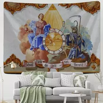 Дворцовые фигурки, картина маслом, гобелен, настенный богемный минималистичный декор для спальни, гостиной, фоновая ткань 95x70cm