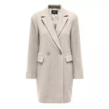 Двубортное пальто средней длины ТОЛЬКО для женщин S белый