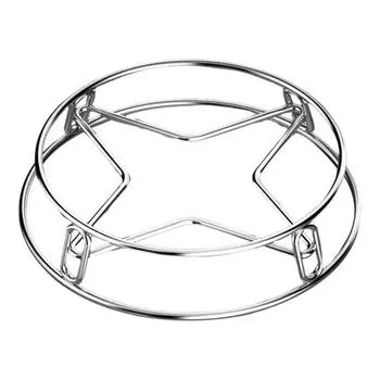 Двухъярусная подставка для кастрюль, термостойкая, с высокой грузоподъемностью, полая конструкция, многоцелевая подставка для кастрюль, пароварка из нержавеющей стали