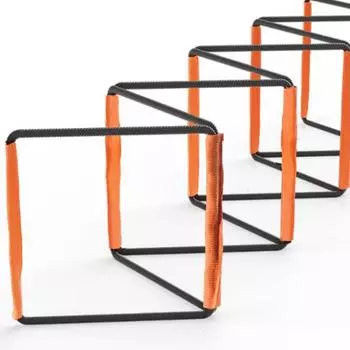 Двухцелевая футбольная тренировочная лестница для прыжков, многофункциональная лестница для ловкости, скоростная тренировка, координация работы ног, футбольное оборудование as the picture