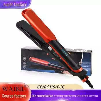 «Двухцелевой щипцы для завивки и выпрямления волос — бережно относится к волосам, создает крупные и волнистые кудри» corn plate красный