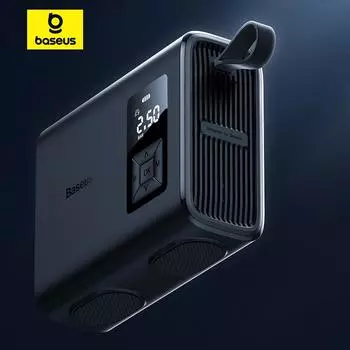Baseus Energy Pump Mega Series двухцилиндровый беспроводной автомобильный насос для накачивания чёрный