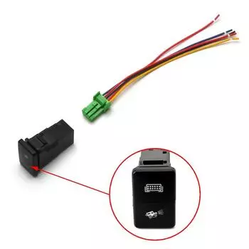 Двухцветная кнопочная переключатель Синяя/Зеленая светодиодная световая панель Противотуманная фара для Toyota 12V