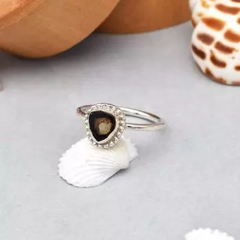 Двухцветное кольцо из стерлингового серебра 925 пробы с необработанным турмалином и драгоценным камнем 6,25 пробы, подарочное кольцо из США 6.25 US