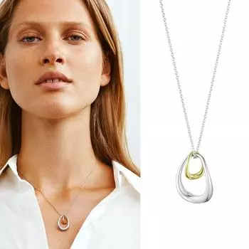 Двухцветное ожерелье, кулон, нишевые украшения, европейская и американская ретро-цепочка из змеиной кости, женская и