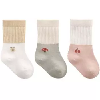 Двухцветные носки с длинным вырезом MK Infant s Jagguard, комплект из 3 предметов, корейские детские товары
