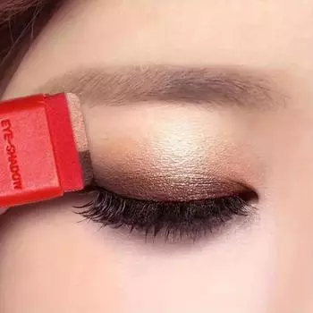 Двухцветные однотонные тени для век с ленивым уплотнением, двухцветные, с постепенным изменением, эластичные тени для век с кистью, матовые, для начинающих, прочные, водонепроницаемые