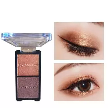 Двухцветные перламутровые тени для век «Картофельное пюре» Streamer Splash Водостойкий земляной перламутровый макияж глаз 01#