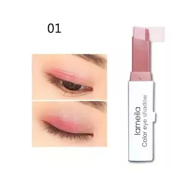 Двухцветные тени для век с постепенным изменением цвета, водостойкий и стойкий макияж глаз