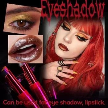 Двухцветные тени для век Водостойкие тени для век в карандаше для губ и глаз Тени для век на Хэллоуин