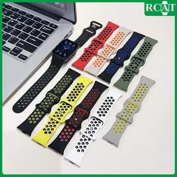 Двухцветный силиконовый ремешок для Redmi Watch 4 Women Men, дышащий спортивный ремешок для Xiaomi Band 8 Pro, браслет-браслет Redmi Watch 4 светло-желтый