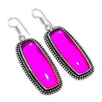 Двухцветный турмалиновый драгоценный камень 925 пробы серебряные ювелирные изделия подарочные серьги 2.44 q8D33