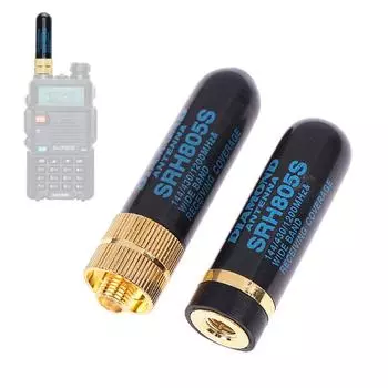 Двухдиапазонная антенна UHF+VHF SRH805S SMA Female Male антенна для радиостанции BAOFENG UV-5R BF-888S SRH-805S Walkie Talkie SMA Female