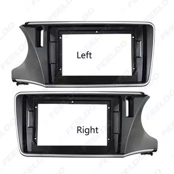 Двухдиновая панель управления радио DVD стерео CD панель приборной панели монтажный комплект отделка лицевая рамка рамка для Honda City 2015 Greiz 2016+ 9-inch