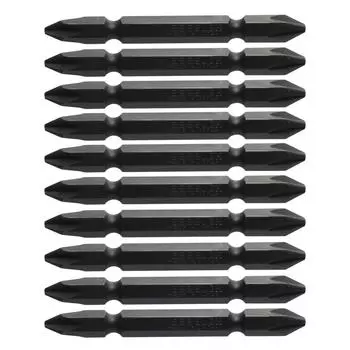 Двухголовочное сверло для резьбы под шурупы VESSEL x 65 мм, набор из 10 шт. H A14H ZP +2 твердость (Высокая твердость)