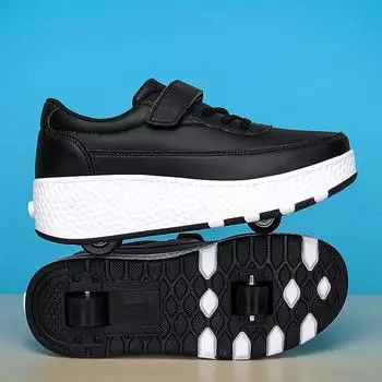 Двухколесные беговые туфли Детские роликовые коньки Студенческие роликовые коньки Подростковые коньки 27