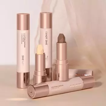 Двухкомпонентное средство для восстановления лица High-gloss Brightening Matte Shadow Stick Тени для носа Integrated Face Repairer 01