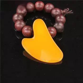 Двухрогая многофункциональная доска Гуаша для тела и лица V-Board