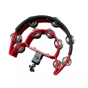 Двухрядная тарелка с бубном, хай-хэт, музыкальный ритм для творческого ансамбля КТВ красный