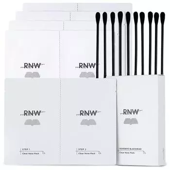Двухшаговая успокаивающая маска для носа R&W Clear Nose Blackhead, 5 листов, 1 коробка