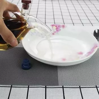 Двухслойная бутылка масла для соуса 2 в 1 банках для бутылок с приправой из стеклянной бутылки уксуса 15.5*9cm