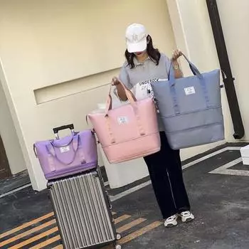 Двухслойная дорожная сумка большой вместимости, разделительная сумка для сухого и влажного воздуха, легкая универсальная уличная сумка для фитнеса и йоги