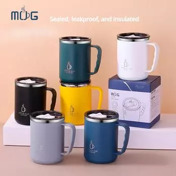 Двухслойная градуированная чашка для кофе и молока из нержавеющей стали 304, креативная изоляционная чашка, подарочные чашки Она 500ml