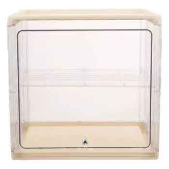 Двухслойная хлебница для кухонной столешницы, ящики для выпечки, органайзер, держатель для хлеба, настольный пластик 25x24.8cm