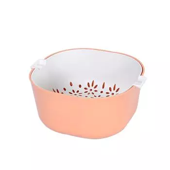 Двухслойная корзина для мытья фруктов Фрукты свежие и чистые Двухслойная корзина для мытья овощей for fruit