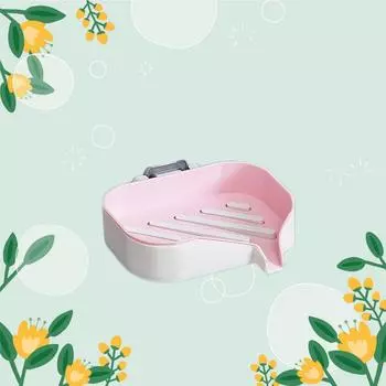 Двухслойная мыльница для ванной комнаты, контейнер для хранения мыла, настенный держатель для мыльницы, аксессуары для душа в ванной