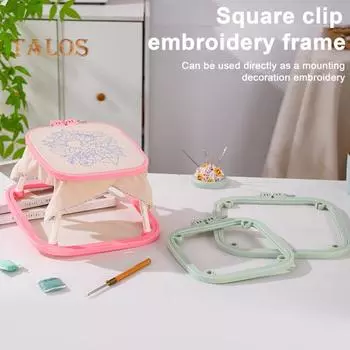 Двухслойная настольная подставка для пялец, регулируемый держатель для пялец для вышивки крестом без помощи рук, швейные инструменты для самостоятельного шитья S светло-фиолетовый