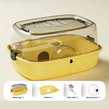 Двухслойная новая клетка для хомяков, очень большая панорамная акриловая вилла для хомяков, ящик для разведения медведей Golden Bear