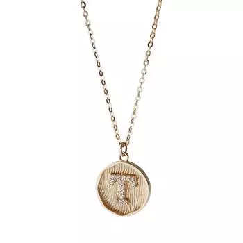 Двухслойная плотная подвеска с круглой пластиной, инкрустированная бриллиантами, Т-образная подвеска, модная и холодная цепочка на ключицу для женщин