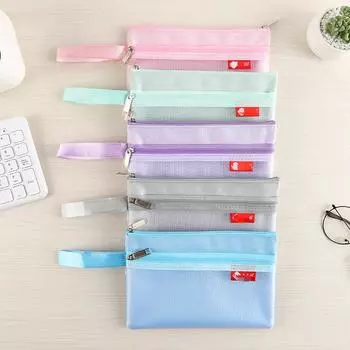Двухслойная сетчатая сумка на молнии для удостоверения личности, банковской карты, кредитной карты, органайзера, симпатичного ключа, наушников, сумки для хранения даты